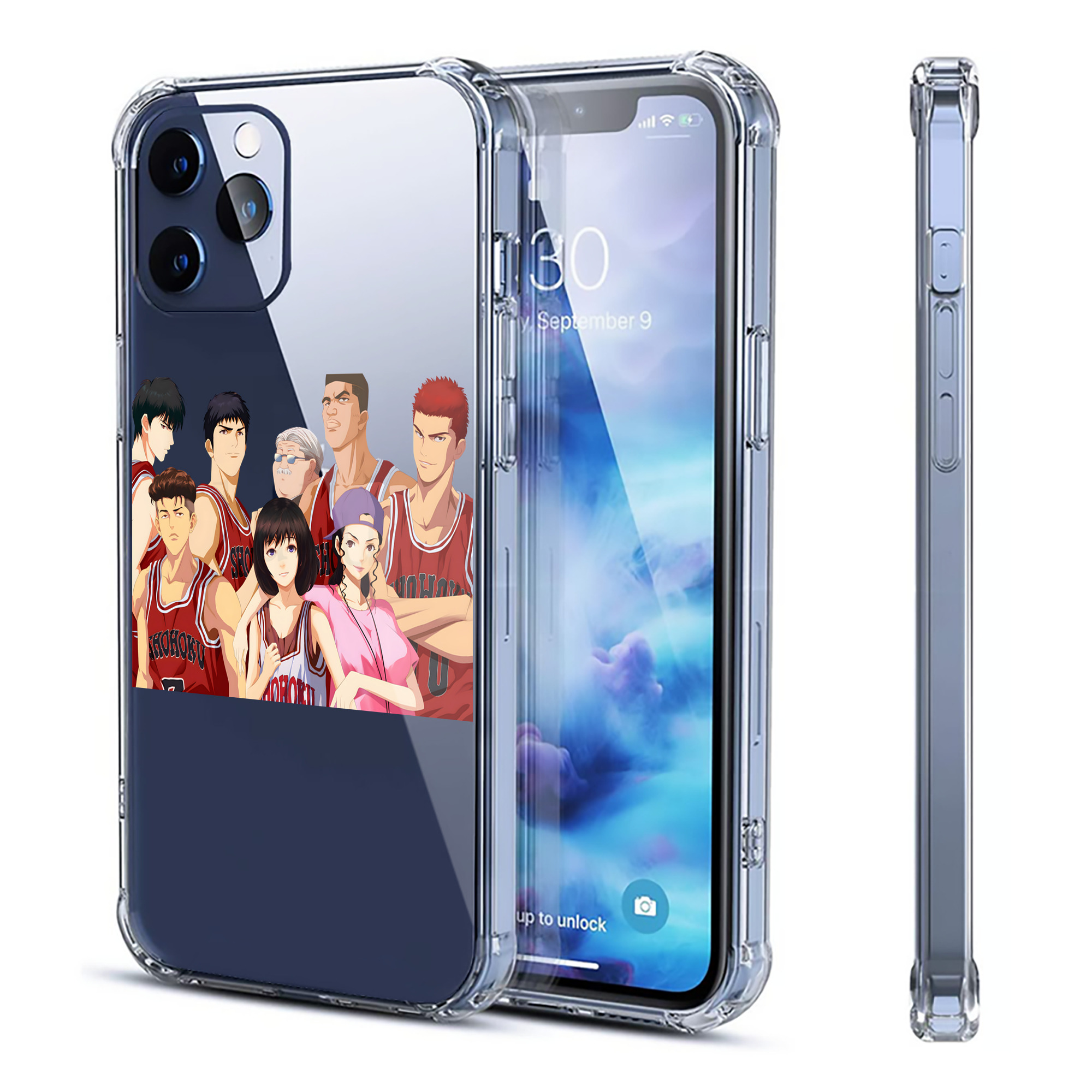 （画像用） SLAM DUNK／スラムダンク 【iPhone 12シリーズ対応】透明スマホケース（クリアソフトケース）